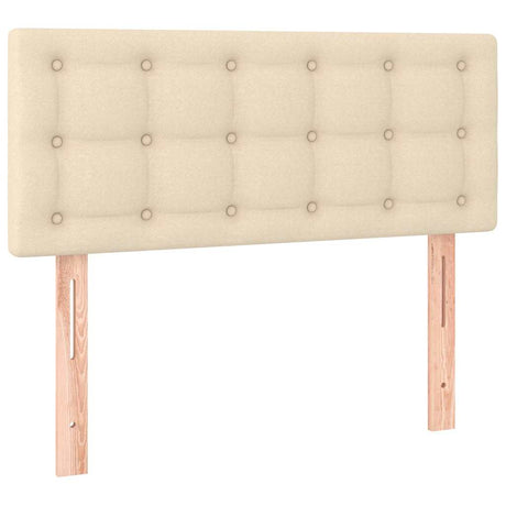 Vidaxl hoofdbord 100x5x78 88 cm stof crèmekleurig