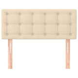 Vidaxl hoofdbord 100x5x78 88 cm stof crèmekleurig