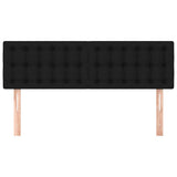 Vidaxl hoofdborden 2 st 72x5x78 88 cm stof zwart