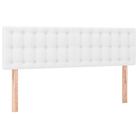 Vidaxl hoofdborden 2 st 72x5x78 88 cm kunstleer wit