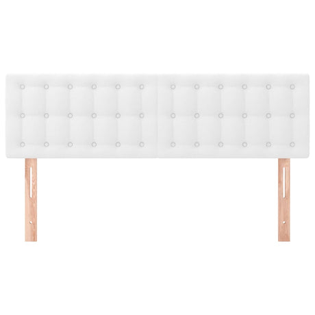 Vidaxl hoofdborden 2 st 72x5x78 88 cm kunstleer wit