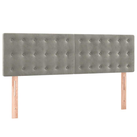 Vidaxl hoofdborden 2 st 72x5x78 88 cm fluweel lichtgrijs