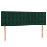 Vidaxl hoofdborden 2 st 72x5x78 88 cm fluweel donkergroen