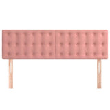Vidaxl hoofdborden 2 st 72x5x78 88 cm fluweel roze