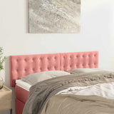 Vidaxl hoofdborden 2 st 72x5x78 88 cm fluweel roze