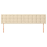 Vidaxl hoofdborden 2 st 80x5x78 88 cm stof crèmekleurig