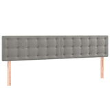 Vidaxl hoofdborden 2 st 80x5x78 88 cm fluweel lichtgrijs