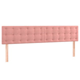 Vidaxl hoofdborden 2 st 80x5x78 88 cm fluweel roze
