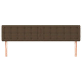 Vidaxl hoofdborden 2 st 90x5x78 88 cm stof donkerbruin