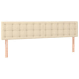 Vidaxl hoofdborden 2 st 90x5x78 88 cm stof crèmekleurig