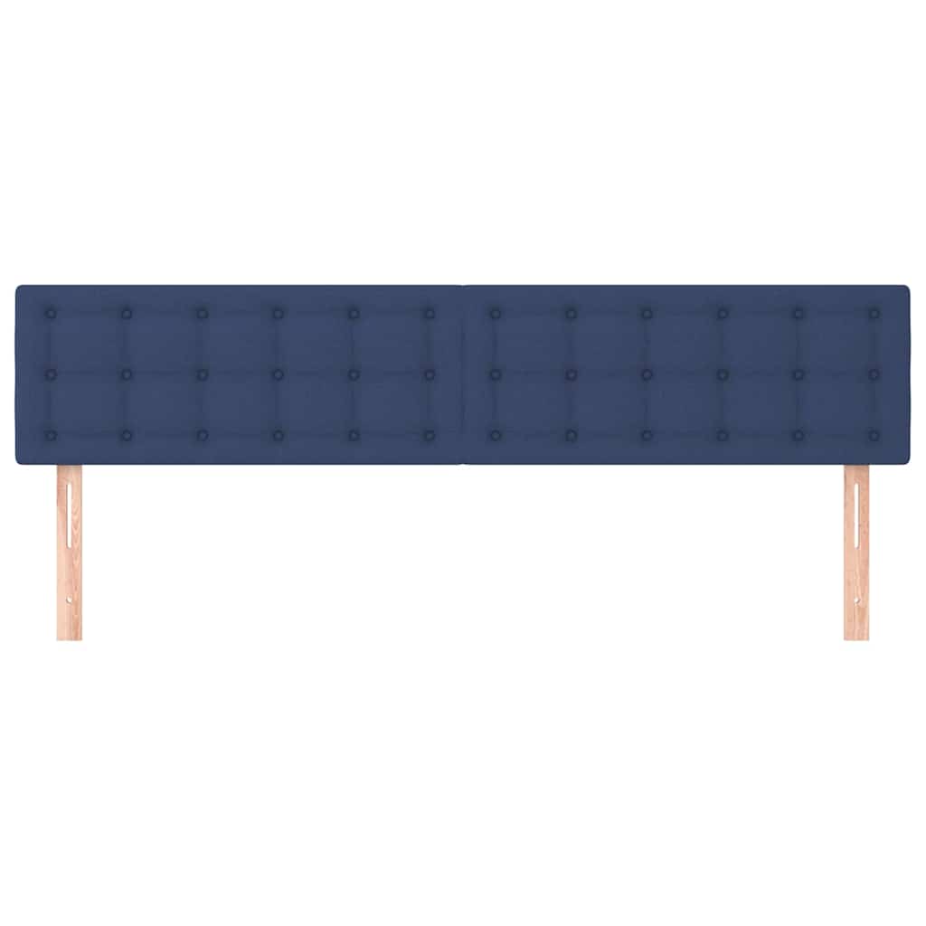 Vidaxl hoofdborden 2 st 90x5x78 88 cm stof blauw