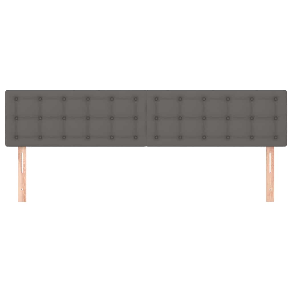 Vidaxl hoofdborden 2 st 90x5x78 88 cm kunstleer grijs
