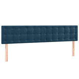 Vidaxl hoofdborden 2 st 90x5x78 88 cm fluweel donkerblauw