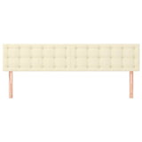 Vidaxl hoofdborden 2 st 100x5x78 88 cm kunstleer crèmekleurig