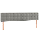 Vidaxl hoofdborden 2 st 100 x 5 x 78 88 cm fluweel lichtgrijs