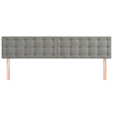 Vidaxl hoofdborden 2 st 100 x 5 x 78 88 cm fluweel lichtgrijs