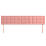 Vidaxl hoofdborden 2 st 100x5x78 88 cm fluweel roze