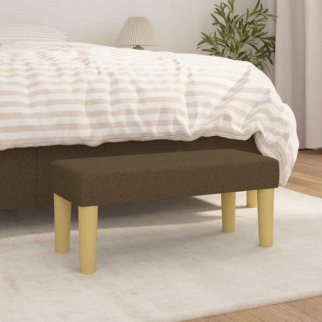 Vidaxl bankje 70x30x30 cm stof bruin