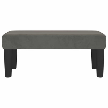 Vidaxl bankje 70x30x30 cm fluweel donkergrijs