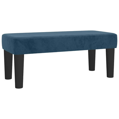 Vidaxl bankje 70x30x30 cm fluweel donkerblauw