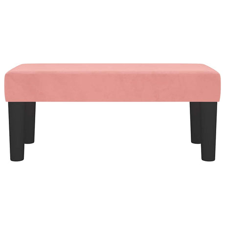 Vidaxl bankje 70x30x30 cm fluweel roze