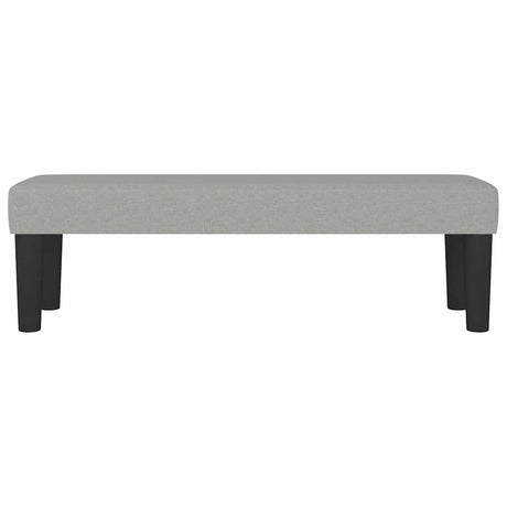 Vidaxl bankje 100x30x30 cm stof lichtgrijs