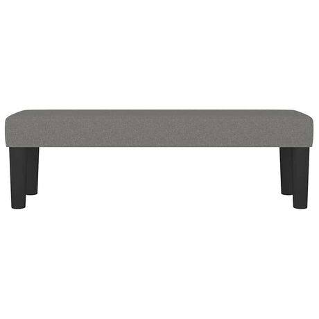 Vidaxl bankje 100x30x30 cm stof donkergrijs