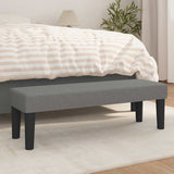 Vidaxl bankje 100x30x30 cm stof donkergrijs