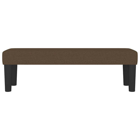 Vidaxl bankje 100x30x30 cm stof donkerbruin