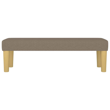 Vidaxl bankje 100x30x30 cm stof taupe