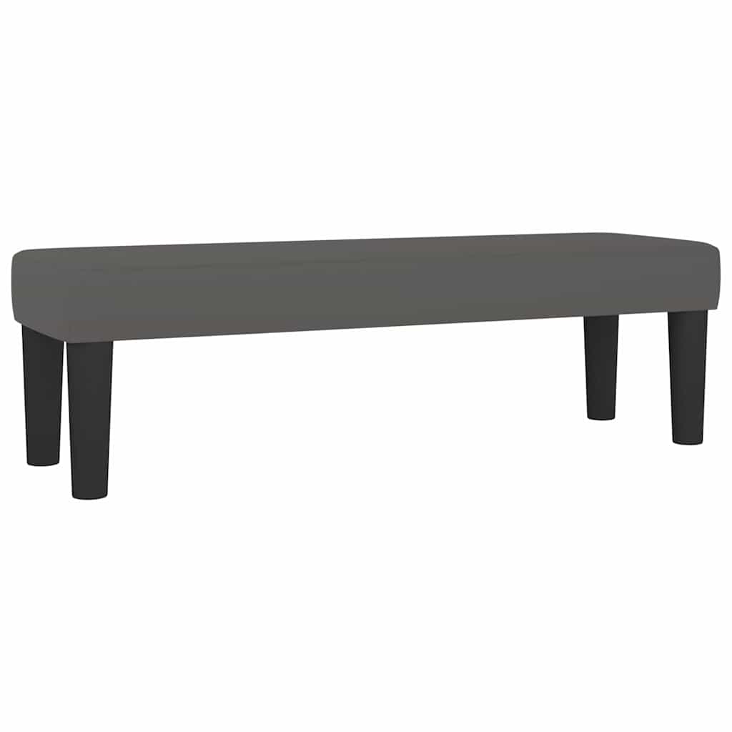 Vidaxl bankje 100x30x30 cm kunstleer grijs