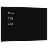 VidaXL Magneetbord voor aan de wand 40x30 cm gehard glas zwart