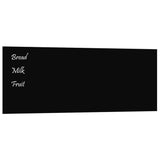 VidaXL Magneetbord voor aan de wand 80x30 cm gehard glas zwart