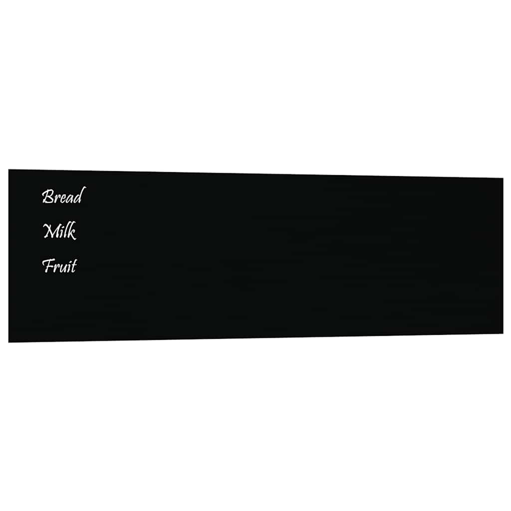 Vidaxl magneetbord voor aan de wand 100x30 cm gehard glas zwart