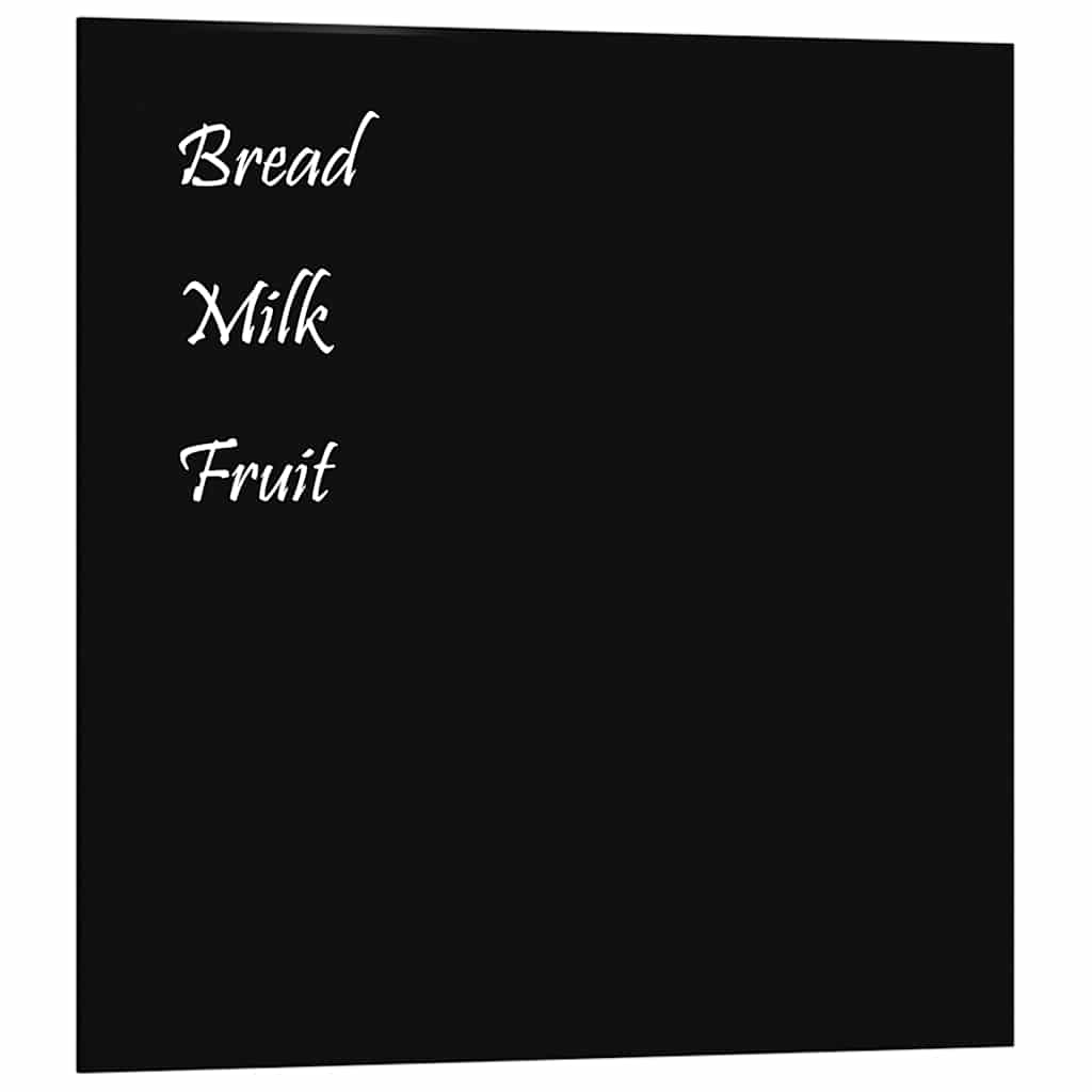 Vidaxl magneetbord wandgemonteerd 40x40 cm gehard glas zwart