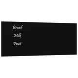 VidaXL Magneetbord voor aan de wand 50x20 cm gehard glas zwart