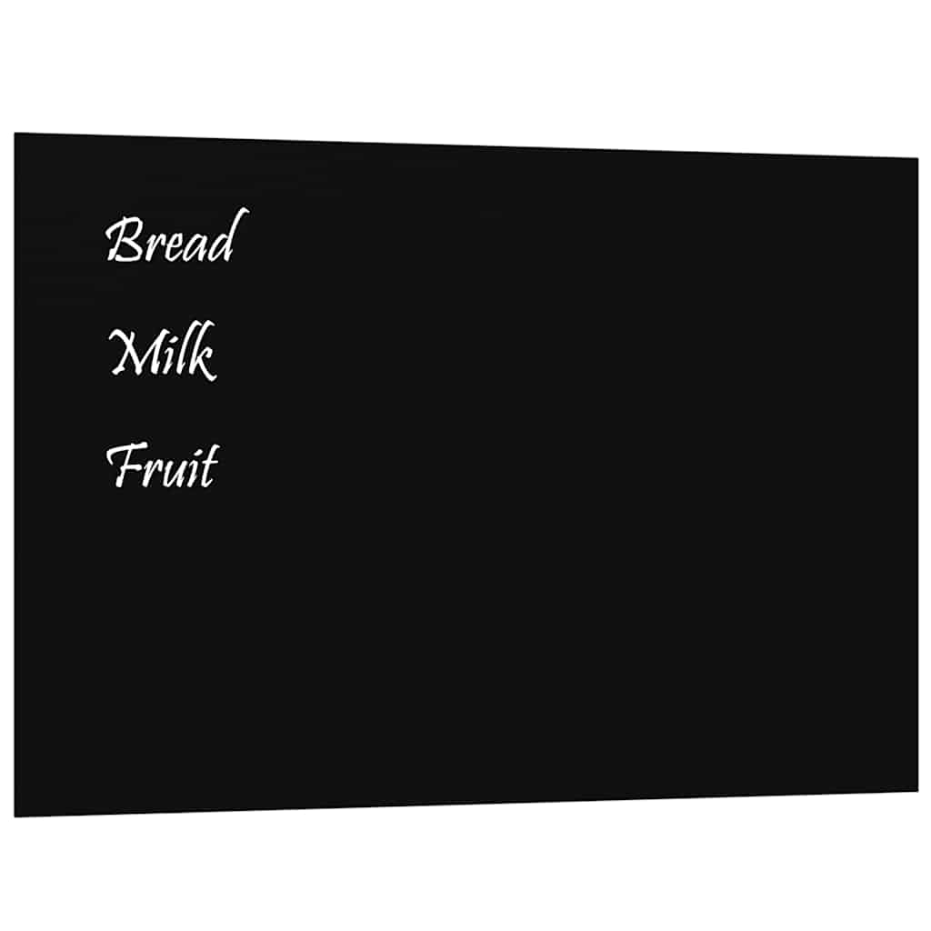 Vidaxl magneetbord wandgemonteerd 60x40 cm gehard glas zwart