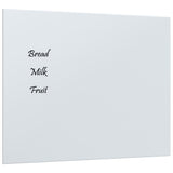 VidaXL Magneetbord voor aan de wand 50x40 cm gehard glas wit