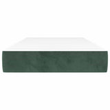 Vidaxl pocketveringmatras medium 90x200x20 cm fluweel donkergroen