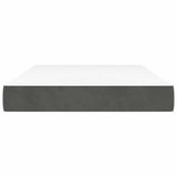 Vidaxl pocketveringmatras medium 120x200x20 cm fluweel donkergrijs