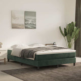 Vidaxl pocketveringmatras medium 140x190x20 cm fluweel donkergroen
