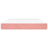 Vidaxl pocketveringmatras medium 140x190x20 cm fluweel roze