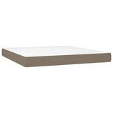 Vidaxl pocketveringmatras medium 160x200x20 cm stof taupe
