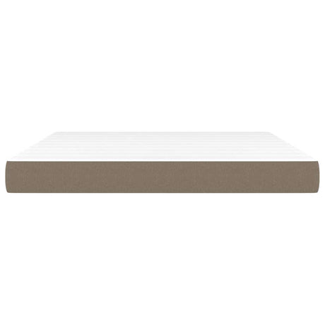 Vidaxl pocketveringmatras medium 160x200x20 cm stof taupe