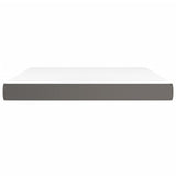Vidaxl pocketveringmatras medium 160x200x20 cm kunstleer grijs