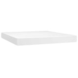 Vidaxl pocketveringmatras medium 180x200x20 cm kunstleer wit