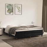 Vidaxl pocketveringmatras medium 180x200x20 cm fluweel zwart