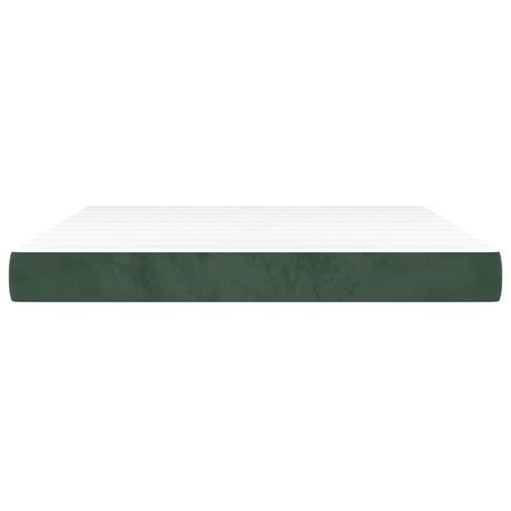 Vidaxl pocketveringmatras medium 180x200x20 cm fluweel donkergroen