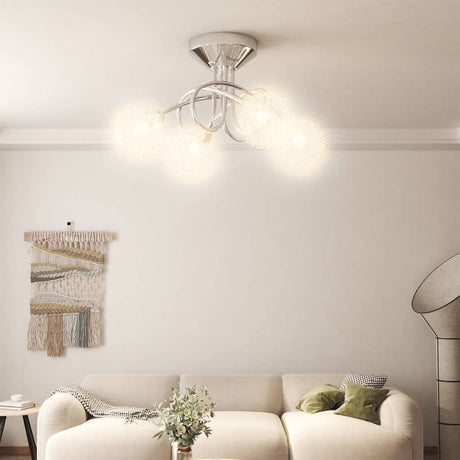 Vidaxl plafondlamp met gaasdraad kappen voor 4 x g9 led