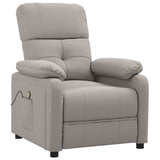Vidaxl massagestoel stof taupe